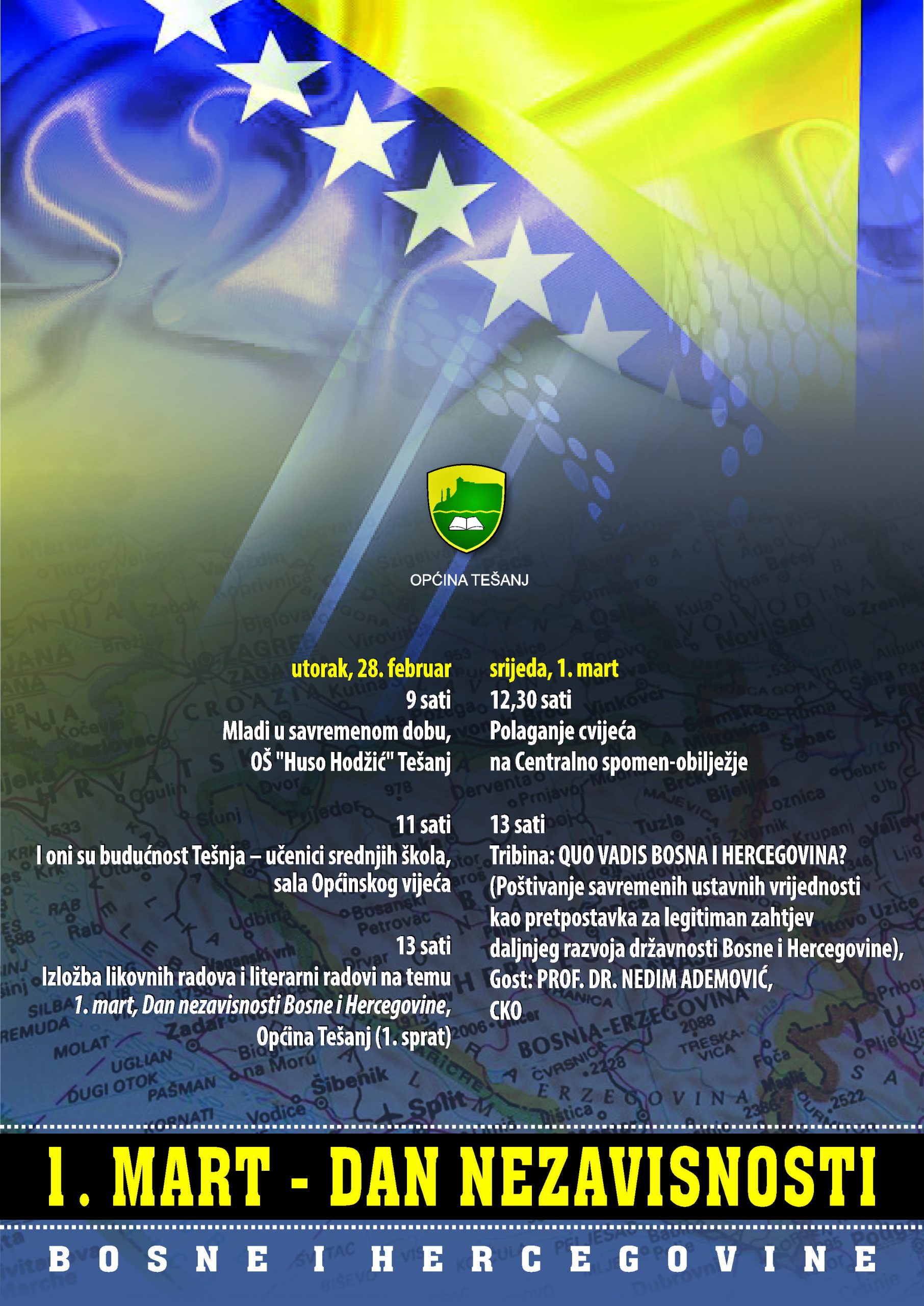 program obilježavanja 1. marta – dana nezavisnosti bosne i hercegovine
