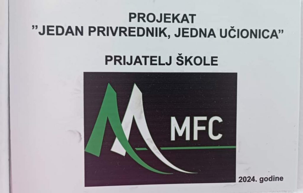 Firma MFC Sarajevo postaje prijatelj Mješovite srednje škole Tešanj