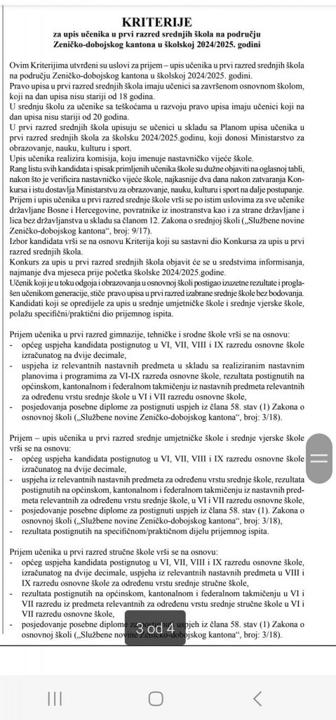 Obavještenje o upisu učenika u prvi razred Obavještenje o upisu učenika u prvi razred