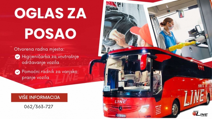 KANTIĆ LINE: Potreban pomoćni radnik i higijeničarka KANTIĆ LINE: Potreban pomoćni radnik i higijeničarka