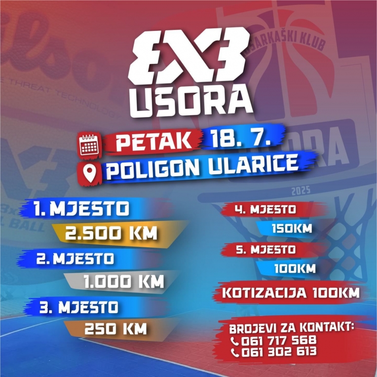 Usora: Prvi FIBA 3x3 turnir Usora: Prvi FIBA 3x3 turnir