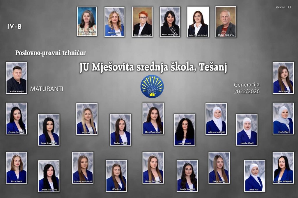 Panoi maturanata naše škole - JU Mješovita srednja škola Tešanj Panoi maturanata naše škole - JU Mješovita srednja škola Tešanj