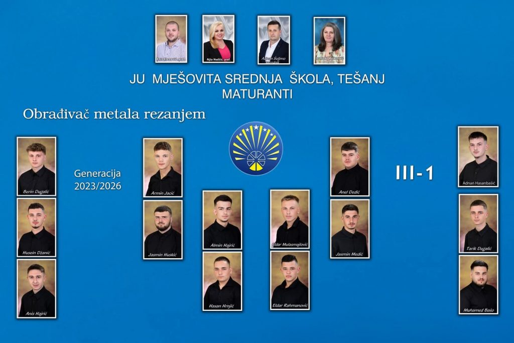 Panoi maturanata naše škole - JU Mješovita srednja škola Tešanj Panoi maturanata naše škole - JU Mješovita srednja škola Tešanj